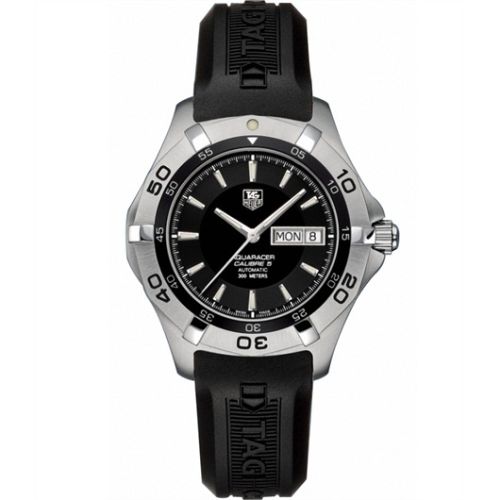 TAG Heuer Aquaracer 300M Calibre 5 Day-Date 41 Stainless Steel / Black / Rubber